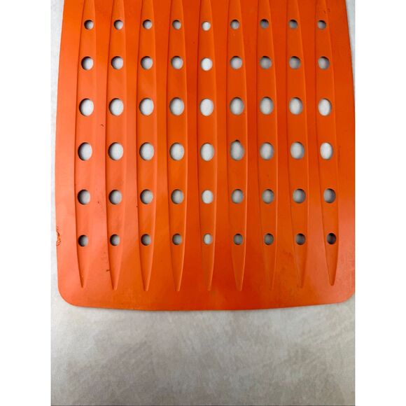 Vintage 1970s Rubbermaid Sink Mat Orange 10.75"x12.75” Set of 2 READ - Picture 3 of 15